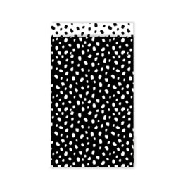 Cadeauzakjes - dots zwart/wit - M