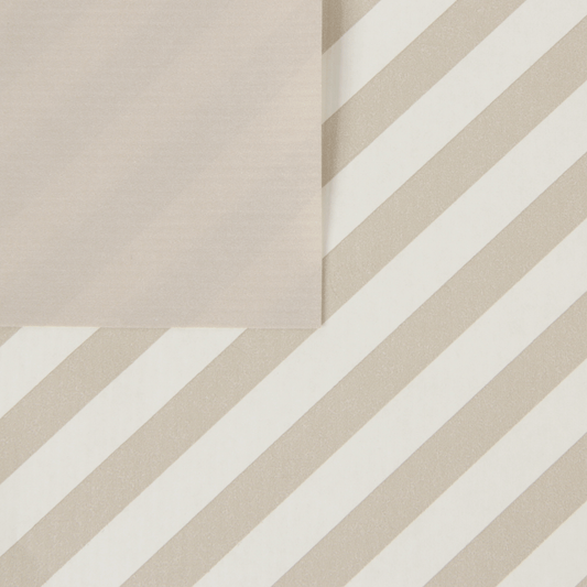 Cadeaupapier stripes zand/beige 30cm