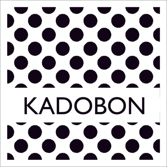 Kadobon, stip zwart vierkant